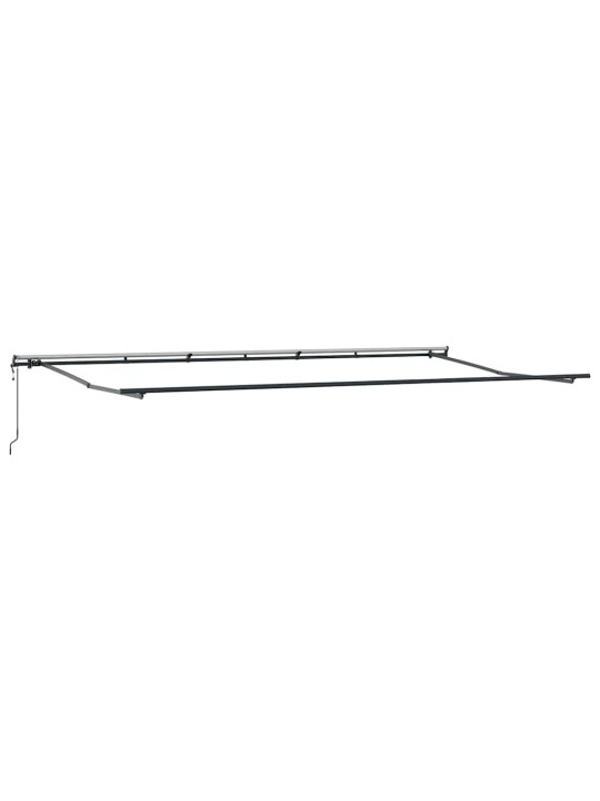 Sissetõmmatav varikatus valge 600 × 350 cm kangas