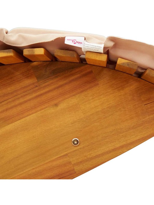 Lamamistool padjaga 2 tk pruun 60 x 154 x 74cm akaatsiapuit