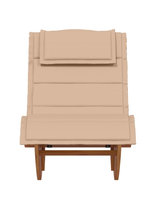 Lamamistool padjaga 2 tk pruun 60 x 154 x 74cm akaatsiapuit