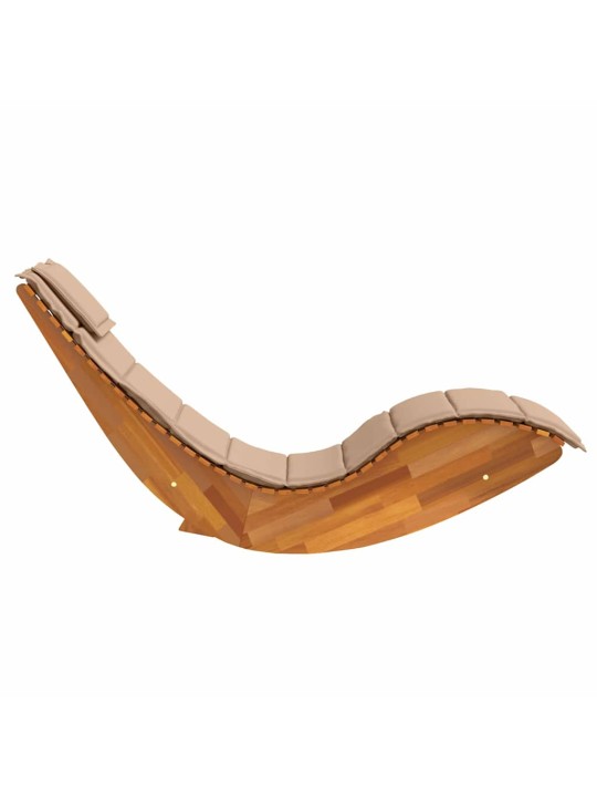 Lamamistool padjaga 2 tk pruun 60 x 154 x 74cm akaatsiapuit