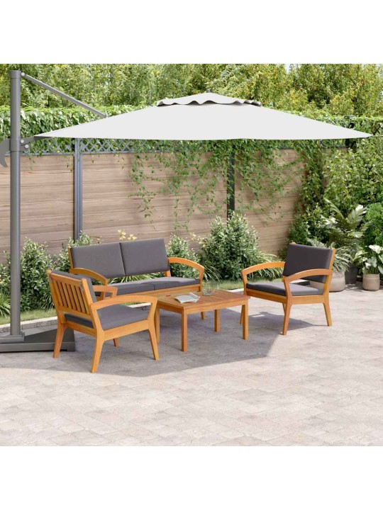 Bistrokomplekt 4 tk pruun 75 x 45 x 38 cm akaatsiapuit