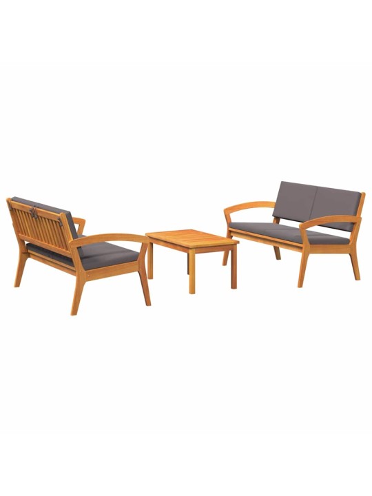Bistrokomplekt 3 tk pruun 75 x 45 x 38 cm akaatsiapuit