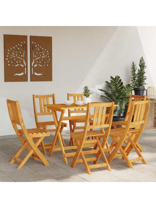 Aia tool 6 tk pruun 36 x 46 x 86cm akaatsiapuit