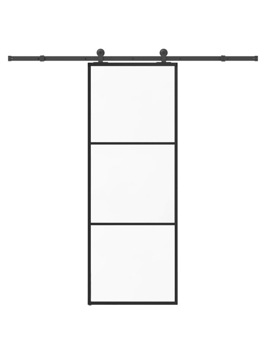 Liuguks koos tarvikutega, 76 x 205 cm, esg-klaas ja alumiinium