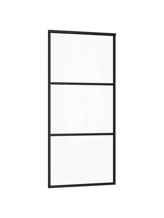 Liuguks tarvikutega, 90 x 205 cm, esg-klaas ja alumiinium