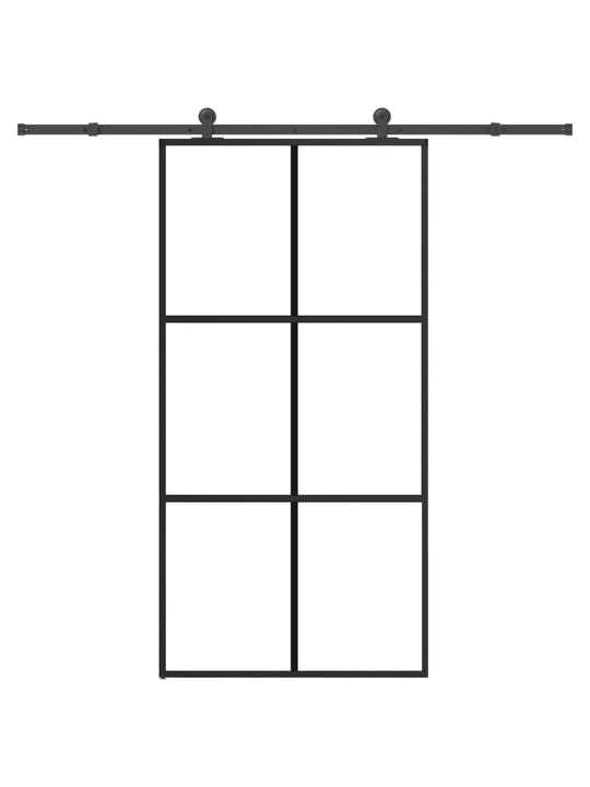 Lükanduks koos riistvara komplektiga 102x205 cm esg klaas