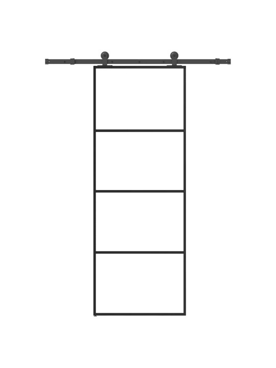 Liuguks koos tarvikutega, 76 x 205 cm, esg-klaas ja alumiinium