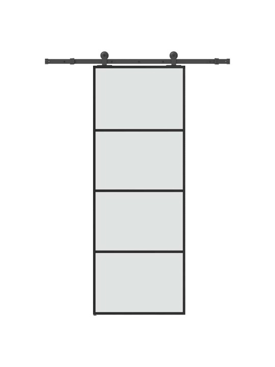 Liuguks koos tarvikutega, 76 x 205 cm, esg-klaas ja alumiinium