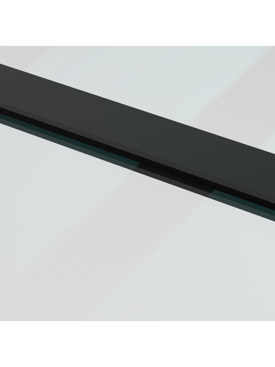 Liuguks tarvikutega, 102,5 x 205 cm, esg-klaas ja alumiinium
