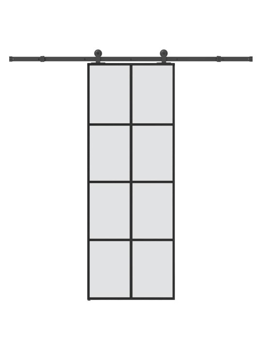 Liuguks koos tarvikutega, 76 x 205 cm, esg-klaas ja alumiinium