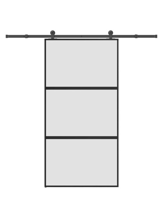 Lükanduks riistvara komplektiga 102,5x205 cm karastatud klaas