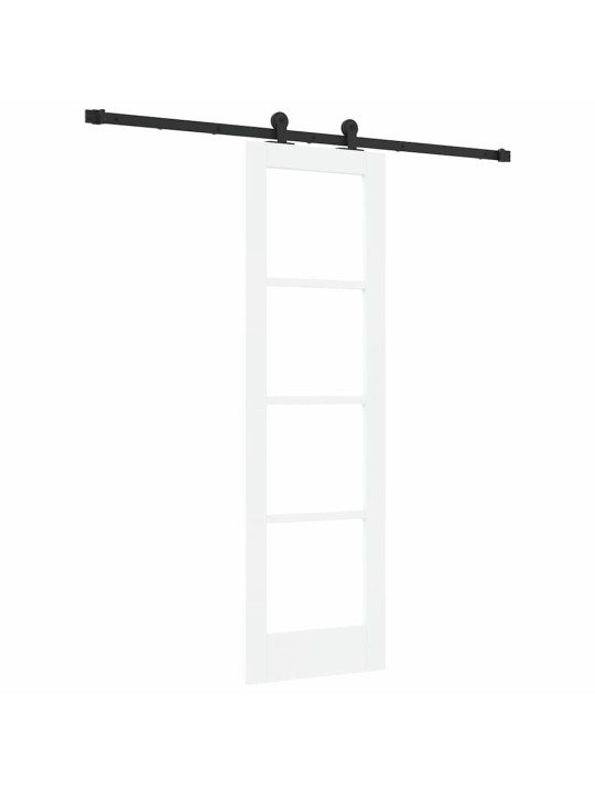 Liuguks valge 61 x 198.5 cm puit ja metall