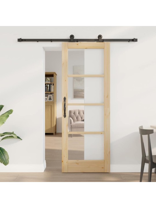 Liuguks pruun 73.5 x 198.5 cm puit ja metall