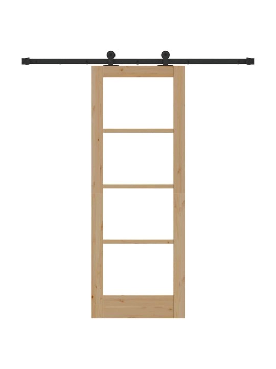 Liuguks pruun 73.5 x 198.5 cm puit ja metall