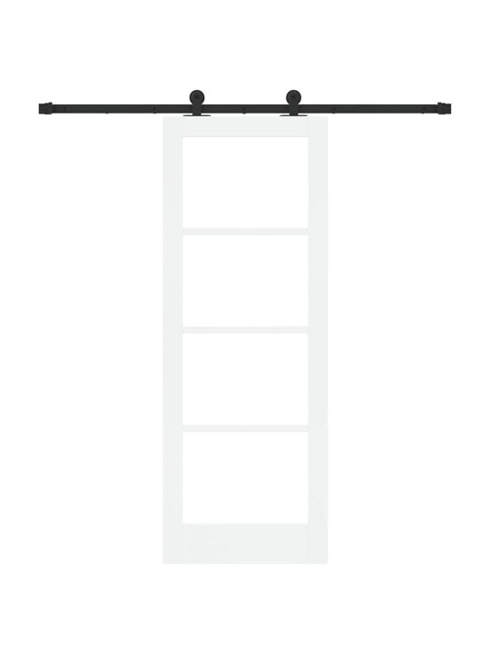 Liuguks valge 73.5 x 198.5 cm puit ja metall