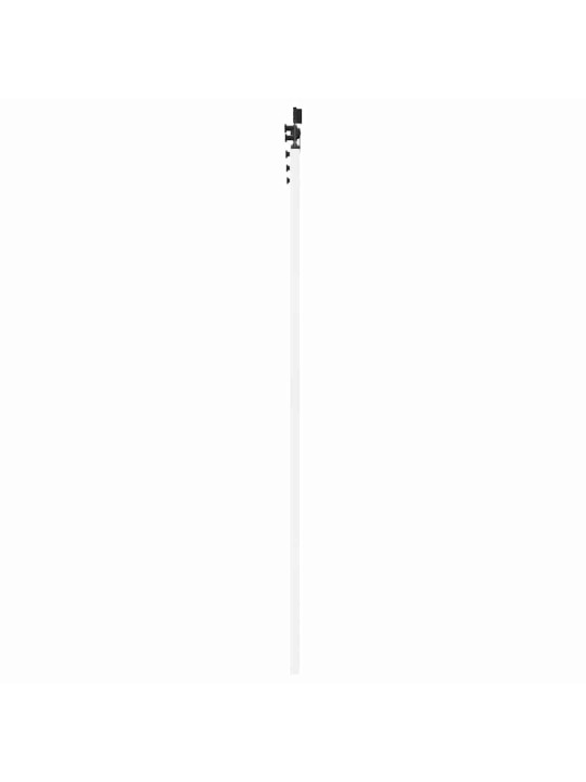 Liuguks valge 73.5 x 198.5 cm puit ja metall