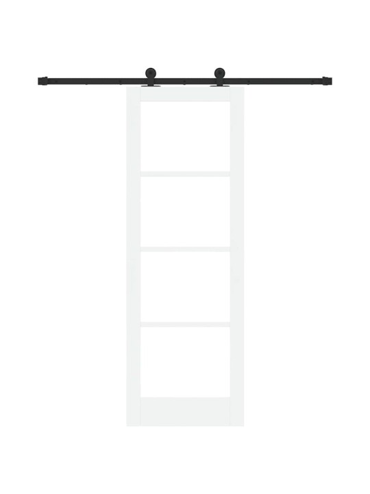 Liuguks valge 73.5 x 211 cm puit ja metall