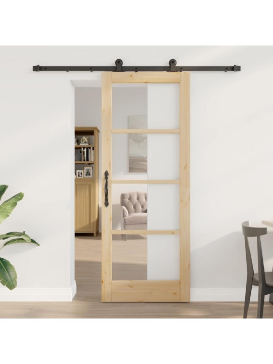 Liuguks pruun 78 x 202 cm puit ja metall