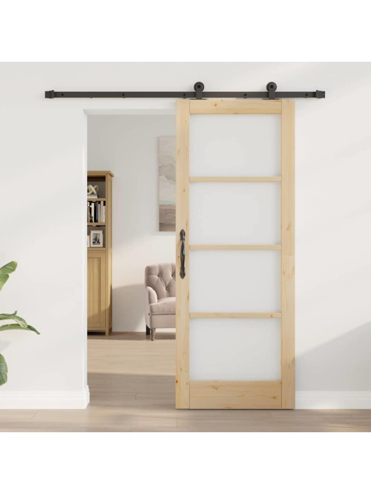Liuguks pruun 78 x 202 cm puit ja metall