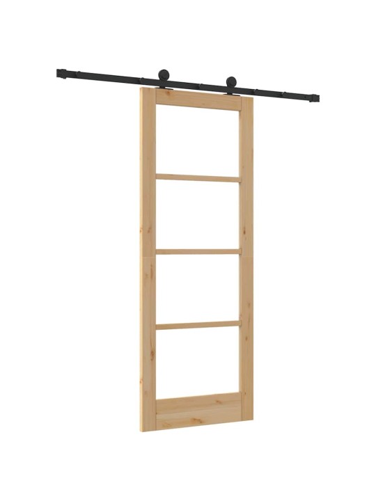 Liuguks pruun 78 x 202 cm puit ja metall