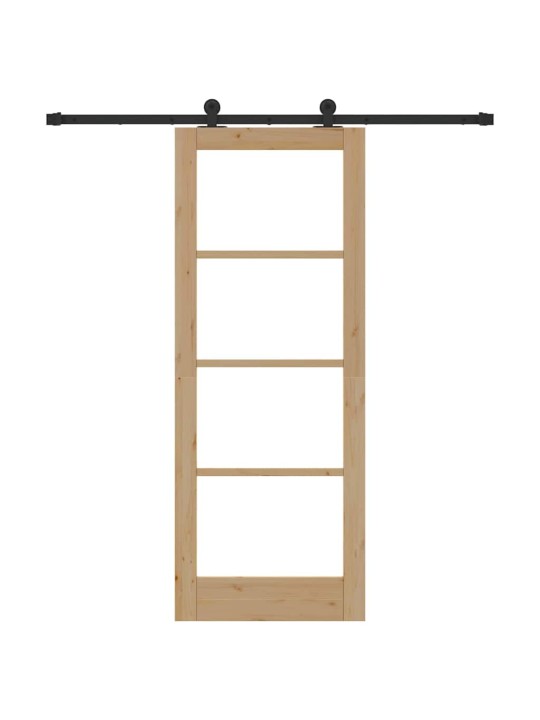Liuguks pruun 78 x 202 cm puit ja metall