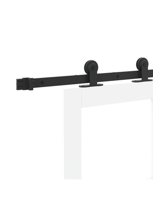 Liuguks valge 78 x 202 cm puit ja metall