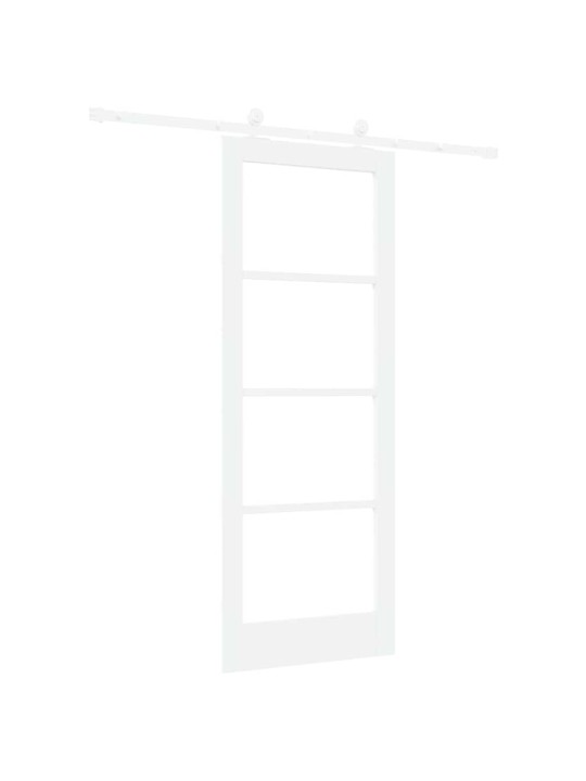 Liuguks valge 78 x 202 cm puit ja metall