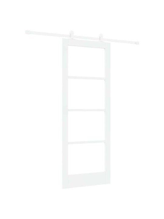 Liuguks valge 78 x 202 cm puit ja metall