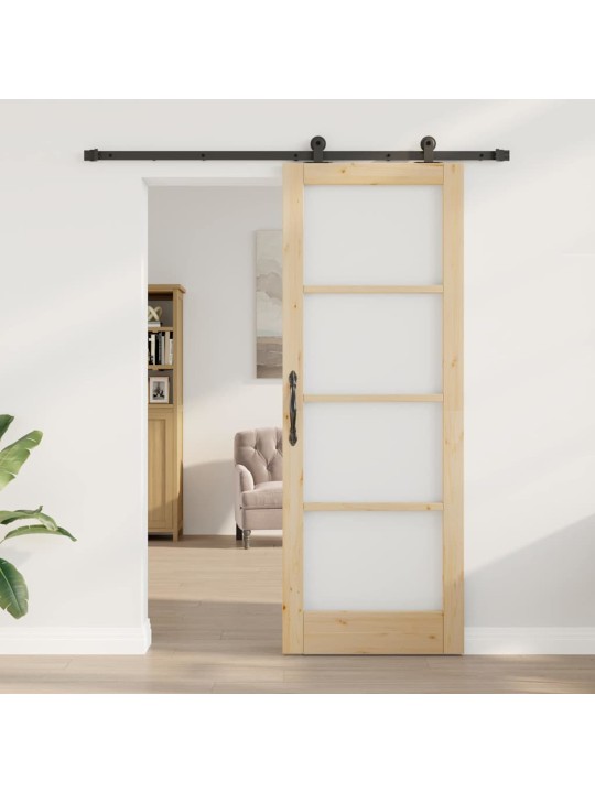 Liuguks pruun 78 x 211 cm puit ja metall