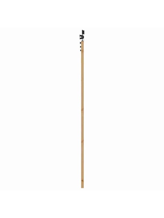 Liuguks pruun 78 x 211 cm puit ja metall