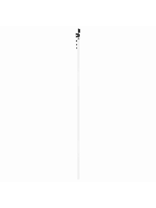 Liuguks valge 78 x 211 cm puit ja metall