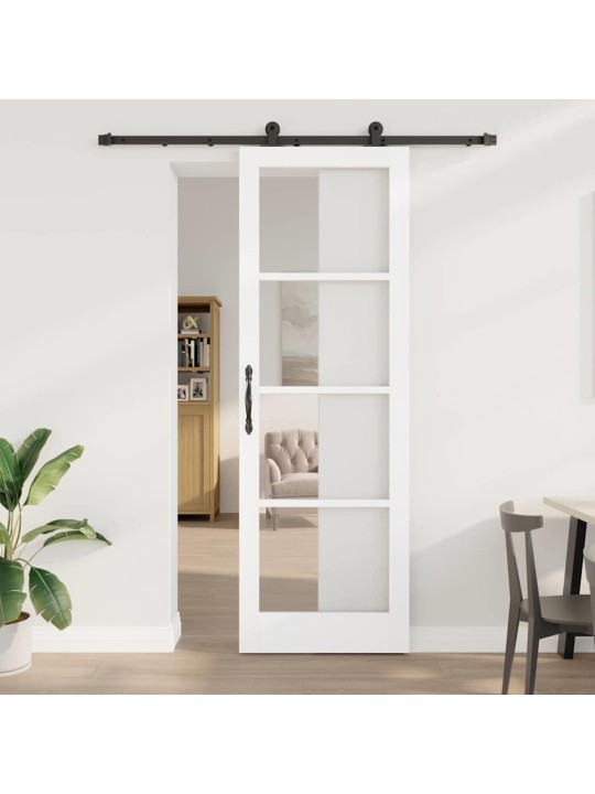 Liuguks valge 78 x 232 cm puit ja metall
