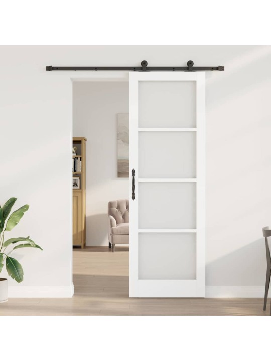 Liuguks valge 78 x 232 cm puit ja metall