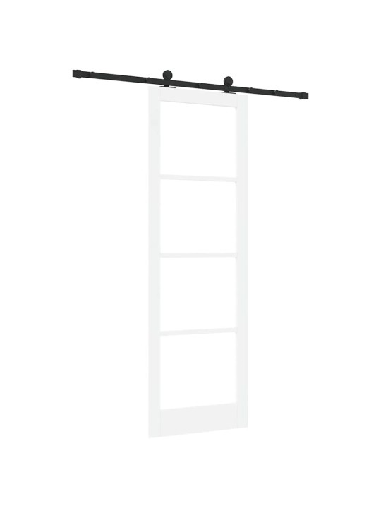 Liuguks valge 78 x 232 cm puit ja metall