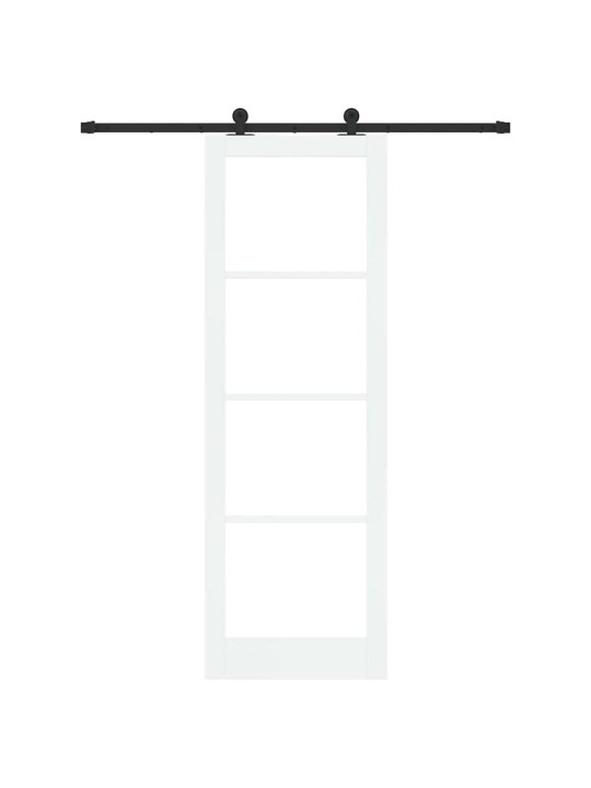 Liuguks valge 78 x 232 cm puit ja metall