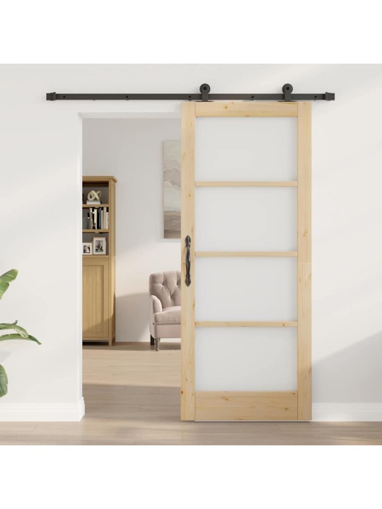 Liuguks pruun 83 x 202 cm puit ja metall