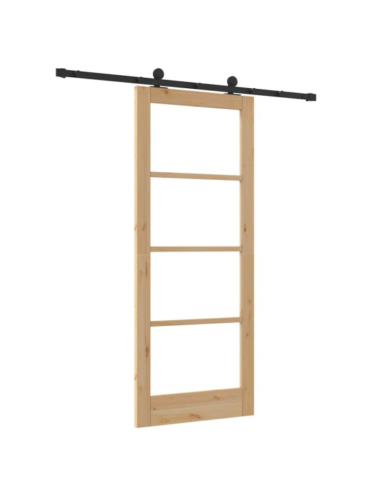 Liuguks pruun 83 x 202 cm puit ja metall