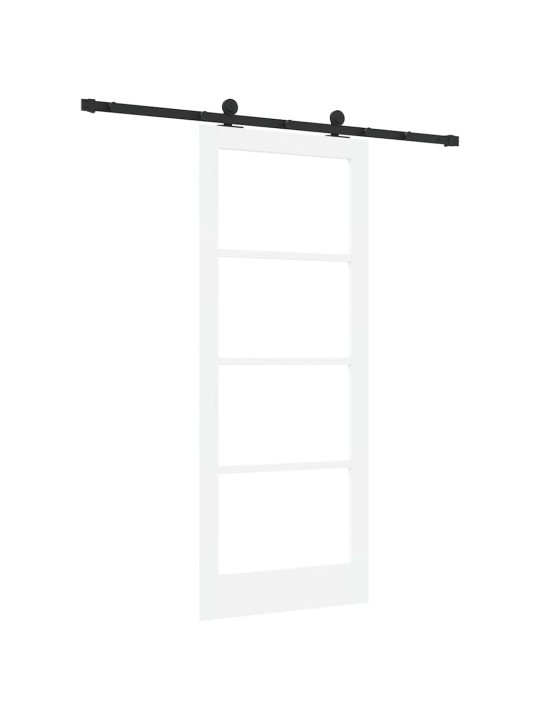 Liuguks valge 83 x 202 cm puit ja metall