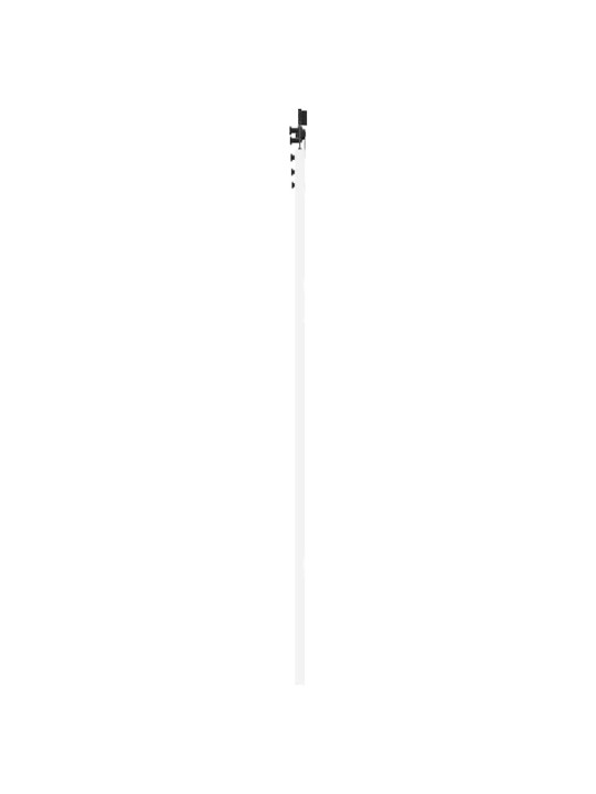 Liuguks valge 83 x 202 cm puit ja metall