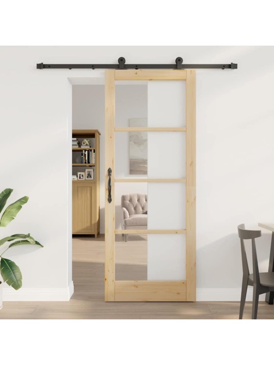 Liuguks pruun 83 x 211 cm puit ja metall
