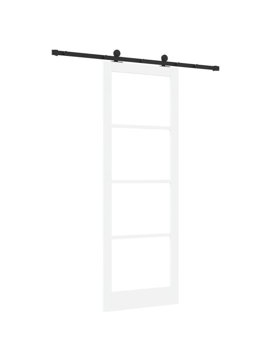 Liuguks valge 83 x 232 cm puit ja metall
