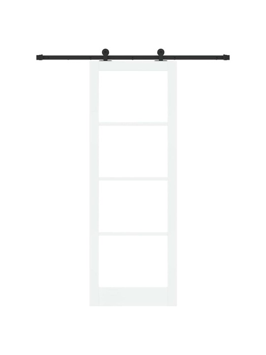Liuguks valge 83 x 232 cm puit ja metall