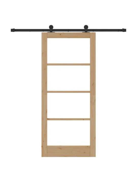 Liuguks pruun 86 x 198.5 cm puit ja metall