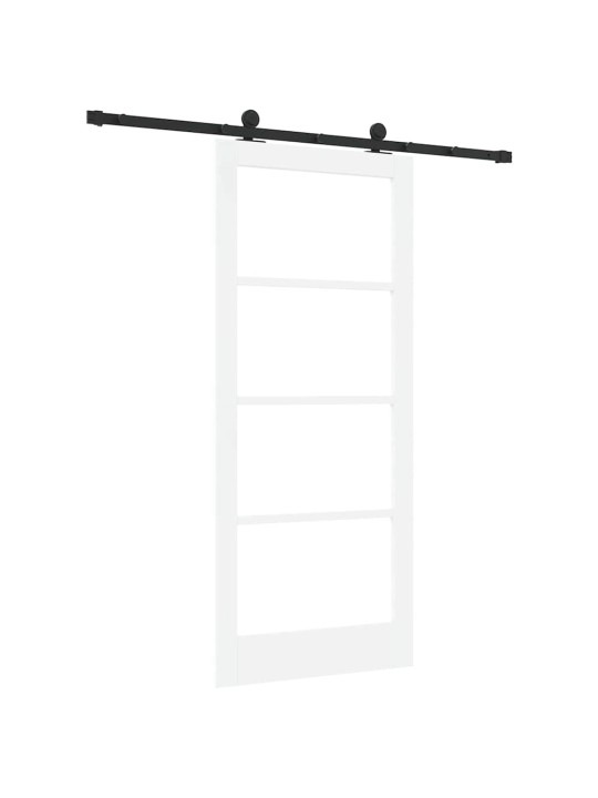 Liuguks valge 86 x 198.5 cm puit ja metall