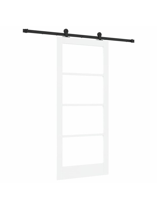 Liuguks valge 86 x 198.5 cm puit ja metall