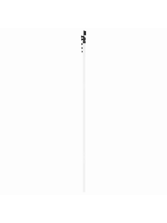 Liuguks valge 86 x 198.5 cm puit ja metall