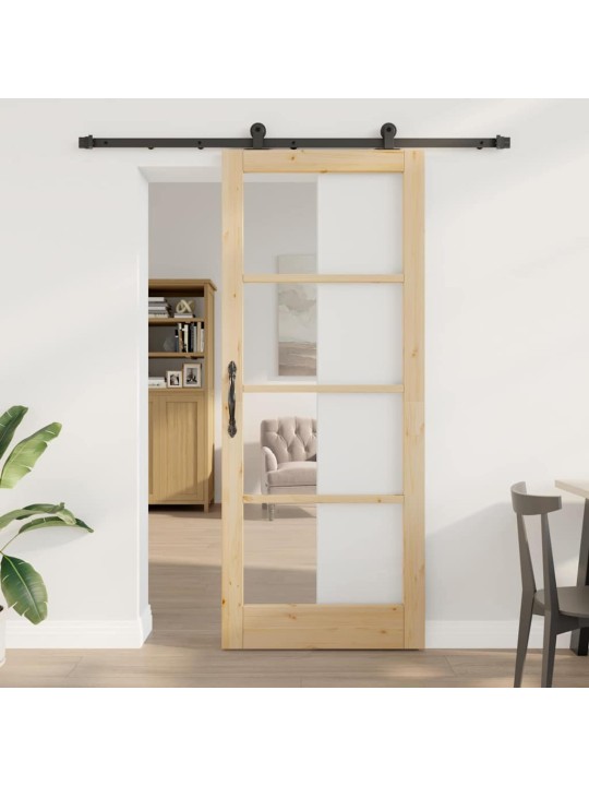 Liuguks pruun 86 x 211 cm puit ja metall