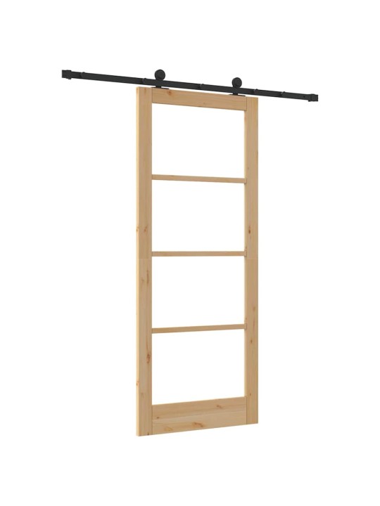 Liuguks pruun 86 x 211 cm puit ja metall