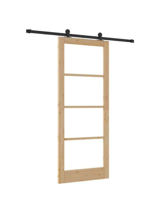 Liuguks pruun 86 x 211 cm puit ja metall