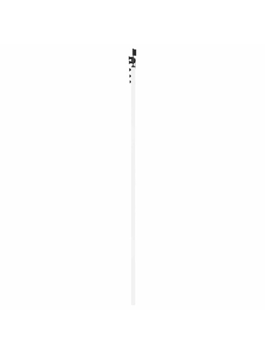 Liuguks valge 86 x 211 cm puit ja metall